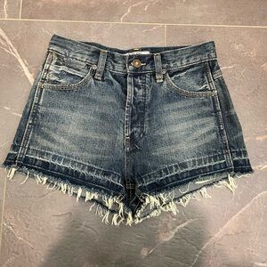 Free People Dark Wash Denim Shorts size 24